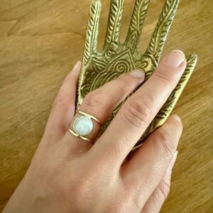 LAST CHANCE‼️ Genuine Moonstone Gemstone Statement Ring